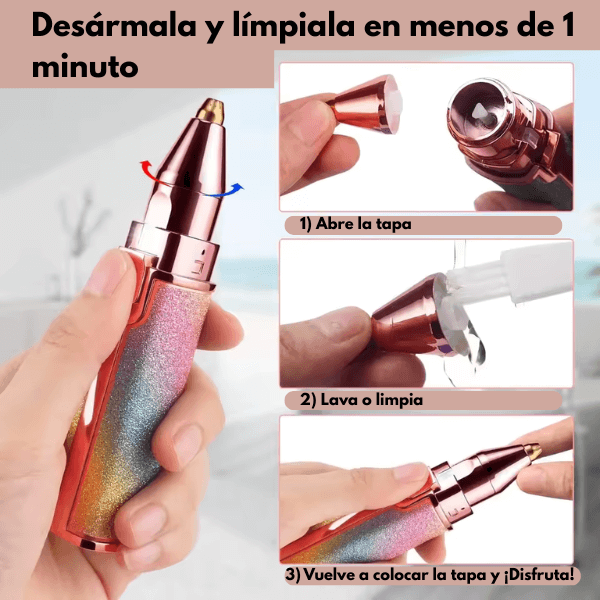 DEPILADORA FACIAL 2 EN 1