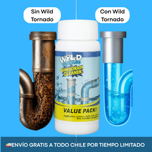 🎁¡Sólo por HOY! 3x1 Wild Tornado: Cañerías tapadas ¡Problema resuelto!