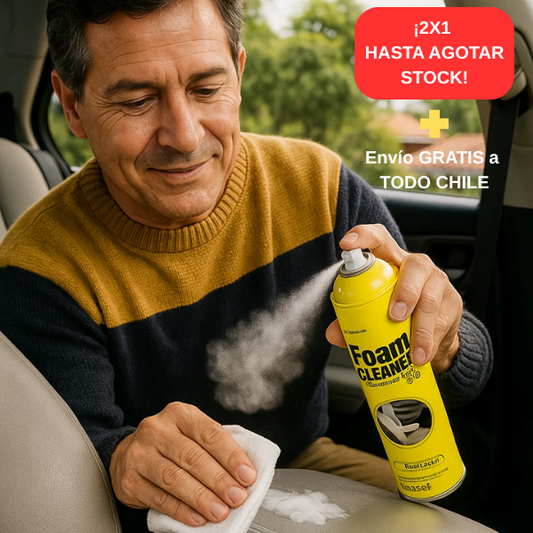 🎁2X1 - ESPUMA LIMPIADORA MULTIUSO: ¡úsala en el auto, en la cocina, hasta en tus zapatillas!