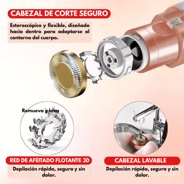 DEPILADORA FACIAL 2 EN 1